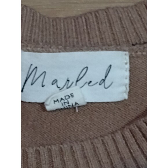 MARLED PREPPY SWEATER WOMENS M Quite Luxury Brown STRIPE - Picture 9 of 13